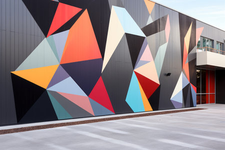 Transforming Architecture: Embracing Geometric Walls in Modern Building Exteriorsの素材