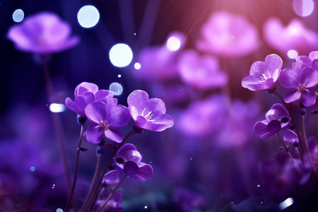 Purple Bokeh Dreams: A Whimsical 3:2 Artistic Captureの素材