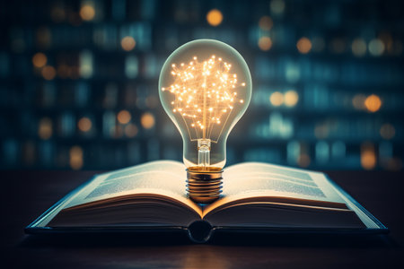 Innovation Illuminated: Exploring Generative AI Through the Open Book with a Light Bulb Momentの素材