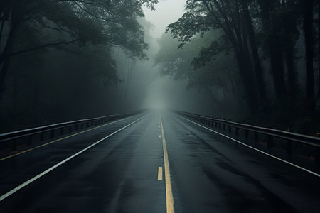 Wandering Through Endless Roads: An Exquisite 3:2 Road Photoの素材