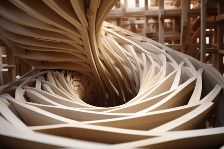 Sculpting Spiraling Solidity: A Vertical Line Journey â AR 3:2の素材