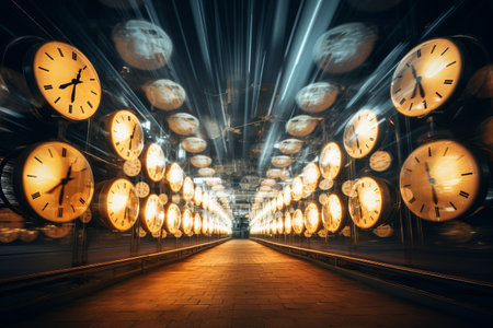 Capturing the Passage of Time: Mesmerizing Light Trails in a 3:2 Time-lapse Photographの素材