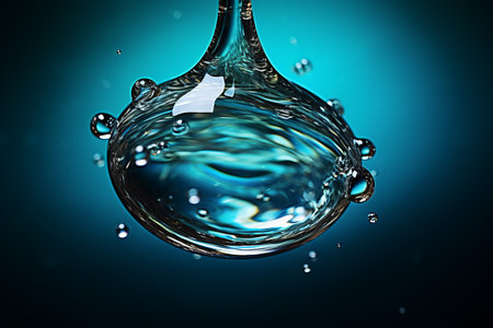 Capturing the Elegance: Water Drop -ar 3:2の素材