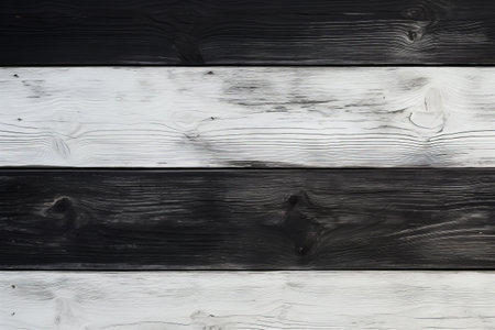 Duality Captured: Exploring the Contrasts on a White and Black Wooden Board --ar 3:2の素材