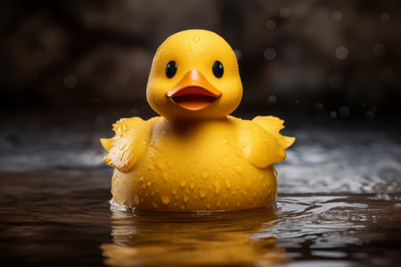 Quirky and Playful: The Enchanting AR 3:2 Yellow Duck Toyの素材