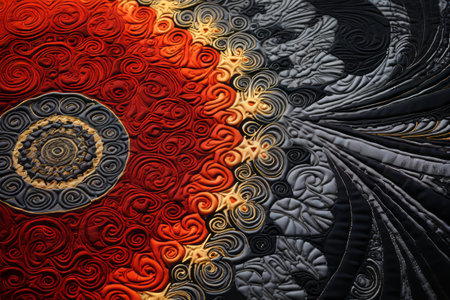 Spiral Elegance Unfolds: A Captivating 3:2 AR Pattern on Clothの素材