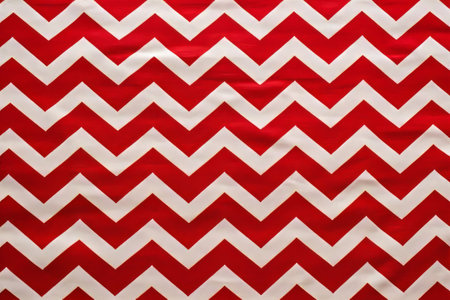 Stylish White Zigzag Pattern Adds Flair to Vibrant Red Fabric- AR 3:2の素材