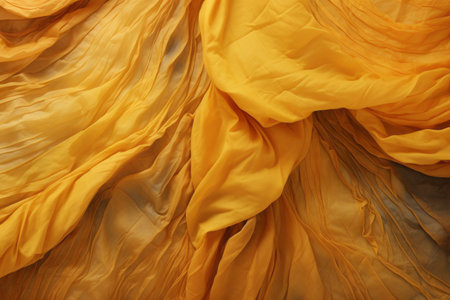 Vibrant Textile Harmony: Yellow and Brown - AR 3:2の素材
