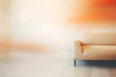 Exploring the Boundaries: Embracing the Abstract Blur in a Living Room Area Interiorの素材
