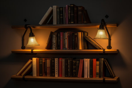 The Illuminated Library: A Stylish Wall-Mounted Bookshelfの素材