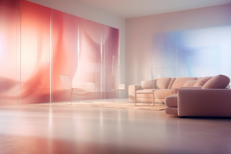 Blurry Enchantment: Captivating Living Room as a Backgroundの素材