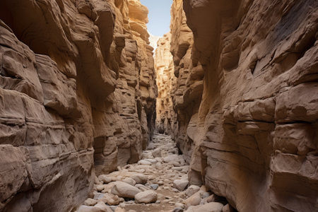 Majestic Beauty: Exploring Anza Borrego Desert State Park's Enchanting Narrow Slot Canyonの素材