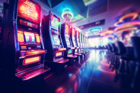 Lost in the Glitter: Captivating Blurrings of Casino Slot Machinesの素材