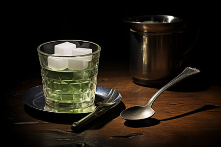 Savoring the Elixir: An Intimate Encounter with Absinthe's Green Fairyの素材