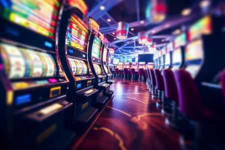 Blurred Bliss: Captivating Casino Slot Machines Sailing the Seasの素材