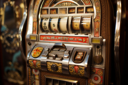 Vintage Charm Unveiled: A Closer Look at the Timeless Slot Machine Handle in Casino_95の素材