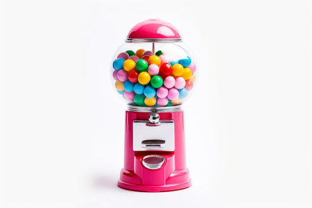 The Vibrant Carousel Gumball Machine: A Glass Gum Ball Dispenser, Coin Bank, and Fun Bubblegum Experの素材