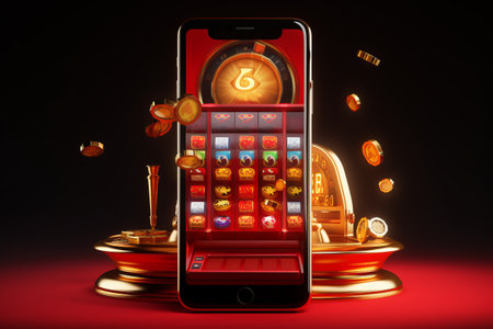 Step into the Timeless Thrills of Retro-Style 3D Rendered Online Slots: Play Anywhere on Your Mobileの素材