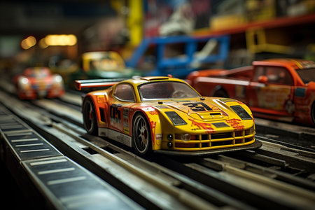 Speeding Through the Lanes: The Thrills of Slot Car Racingの素材