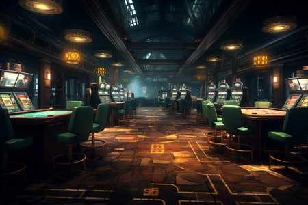 Unleashing the Creativity: Generative AI Takes You Inside a Casino Filled with Slots Machines, Cardの素材