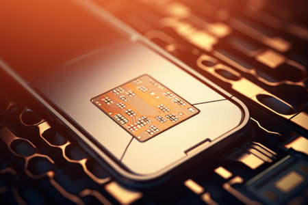 The Sim Card Insertion: Exploring the Empty Card Slot Tray of a Modern Phoneの素材