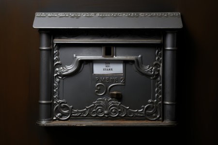 Shining Elegance: The Enchanting Mail-Slot on the Silver Post Boxの素材