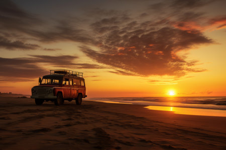 The Captivating Beauty and Serenity of Casino Beach: A Mesmerizing Sunset Scene on the Worlds Longeの素材