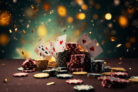 Unveiling the Secrets to Gaming Success: The Ultimate Casino Fantasy with Poker Tables, Cards, Chipsの素材
