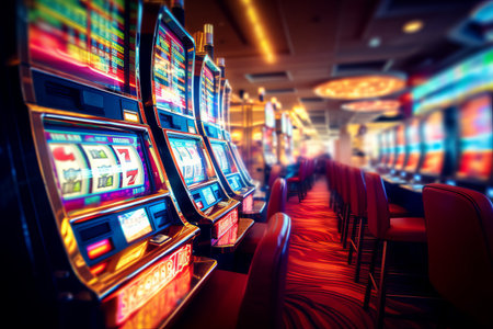 Glimpses of Gamblers Paradise: Unveiling the Casino Scene Aboard a Cruise Shipの素材