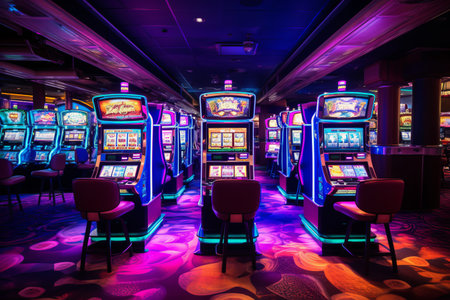 Gambling Extravaganza Aboard the Norwegian Gem: An Array of Slot Machines Offer Thrilling Entertainmの素材