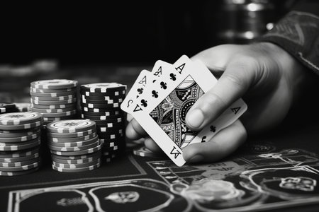 Gaming Luck: Revealing Two Pairs in Poker with a Glitchy Twistの素材