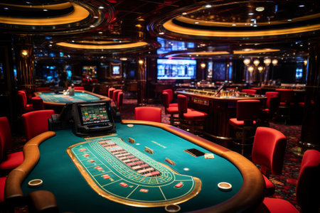 Carnival Glory Experiences a Thrilling Night of Blackjack on its Casino Gambling Cruise Ship in theの素材