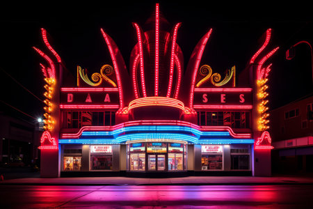 Glittering Oasis: A Surreal Night Under the Casino Neon Lights - Captured by @irag439995 (Relaxed)の素材