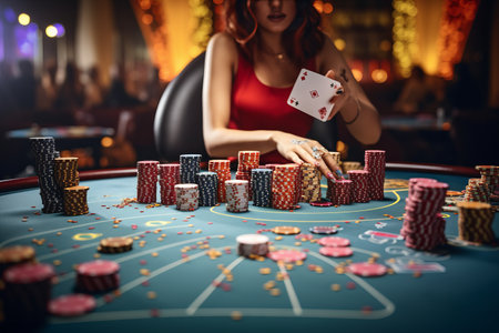 Risk and Rewards: The Thrill of Winning at the Poker Tableの素材