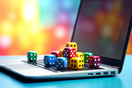 Unleashing the Fun: Exploring an Online Game Concept with Vibrant Dice and a Laid-Back Vibeの素材
