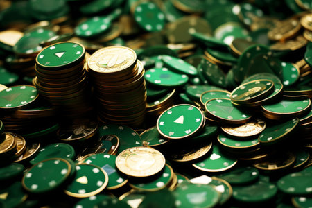 The Tumultuous Temptation: The Compulsive Allure of Scattered Poker Chipsの素材