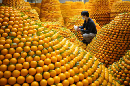 Arranging Chinese Oranges: Precision in Rows and Slotsの素材