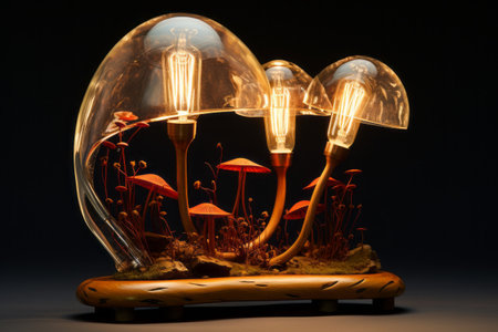 Bright Ideas Sprout: Unveiling the Germination Process of the Microcline Lit Table Lampの素材