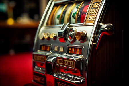 Unleashing Luck: The Thrilling Hand Pull of the Slot Machine Leverの素材