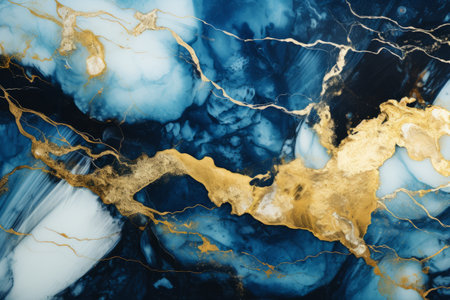 Gilded Opulence: Abstract Marble Wallpaper Infused with Luxuryの素材