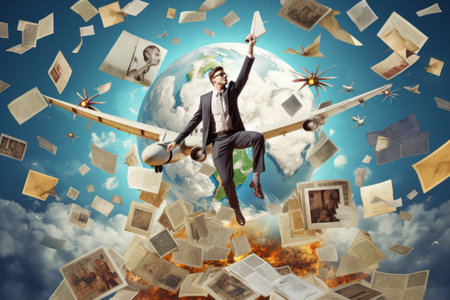 Rising Above: A Visual Journey of Personal and Professional Growth in Contemporary Artの素材