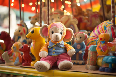 Carnival Delights: A Whirlwind of Fun Catching Stuffed Toysの素材