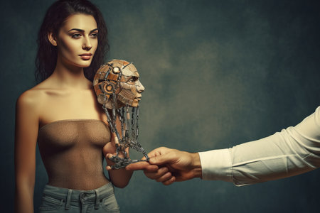 Unveiling the Puppeteer: Surreal Collage, Female Power, and the Dark Side of Influenceの素材