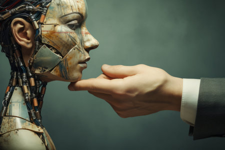 The Puppeteer's Delusion: Surreal Femininity Manipulating Masculinity in a Contemporary Collageの素材