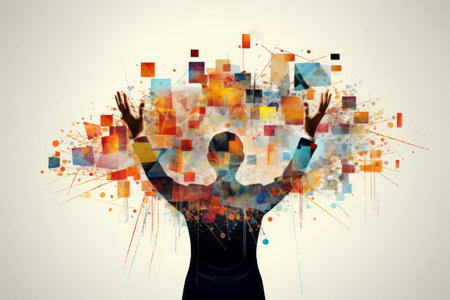 Unfolding Visions: A Contemporary Art Collage of Goals, Objectives, and Plans in Human Handsの素材