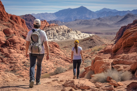 Exploring the Enchanting White Owl Canyon: A Hiker's Paradise in Nevada's Lake Mead National Recreatの素材