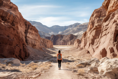 Exploring the Majestic White Owl Canyon: A Hiking Adventure in Lake Mead National Recreation Area, Nの素材
