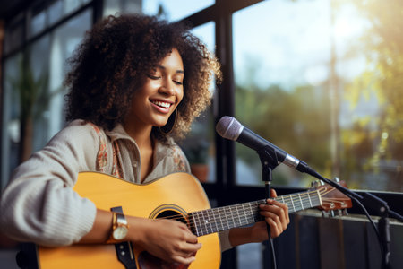 Melodic Muses: The Captivating Journey of an African Influencer: Singing, Strumming, and Inspiring oの素材