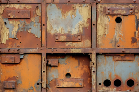 Rusted and Damaged Iron Slots: A Deteriorating Dilemmaの素材