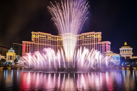 The Spectacular Fountain Show at Bellagio: Unveiling the Magic of Las Vegas, the Ultimate Tourist Haの素材